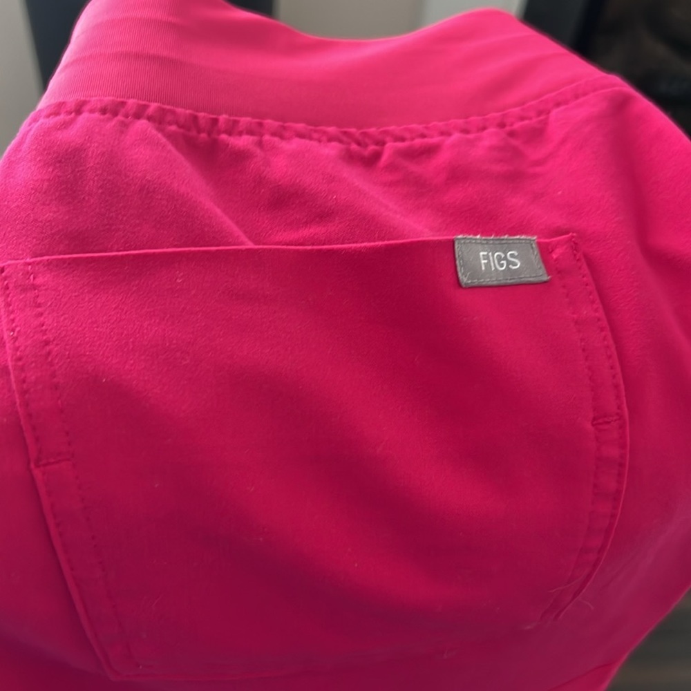 Figs Women's Pants in Bright Pink - Picture 7 of 7
